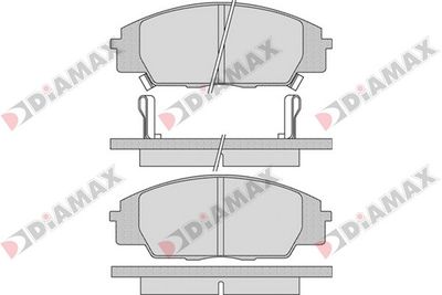 N09311 DIAMAX Комплект тормозных колодок, дисковый тормоз
