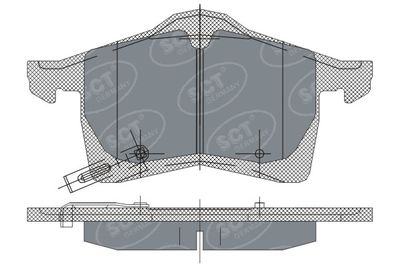 SP243PR SCT - MANNOL Комплект тормозных колодок, дисковый тормоз