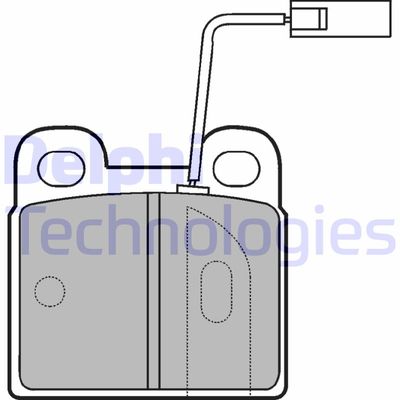 LP874 DELPHI Комплект тормозных колодок, дисковый тормоз