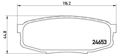 P83098 BREMBO Комплект тормозных колодок, дисковый тормоз