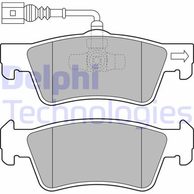 LP2086 DELPHI Комплект тормозных колодок, дисковый тормоз