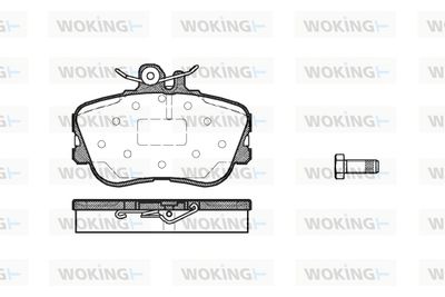 P545300 WOKING Комплект тормозных колодок, дисковый тормоз