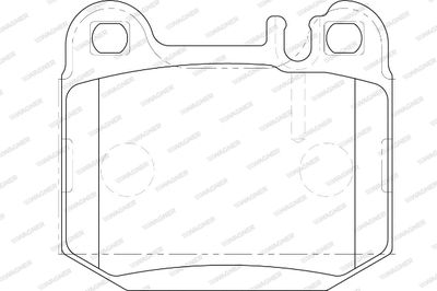 WBP23157A WAGNER Комплект тормозных колодок, дисковый тормоз