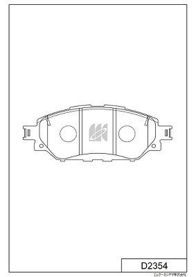 D2354 MK Kashiyama Комплект тормозных колодок, дисковый тормоз
