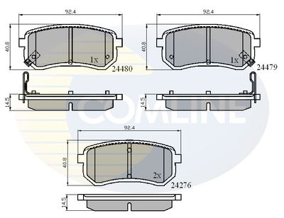 CBP31320 COMLINE Комплект тормозных колодок, дисковый тормоз