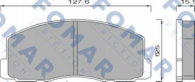 FO439681 FOMAR Friction Комплект тормозных колодок, дисковый тормоз