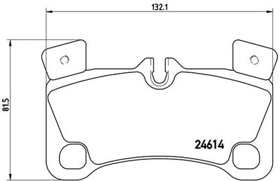 P85103 BREMBO Комплект тормозных колодок, дисковый тормоз