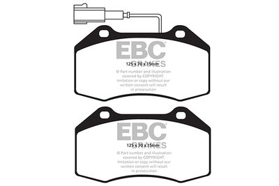 DP22021 EBC Brakes Комплект тормозных колодок, дисковый тормоз