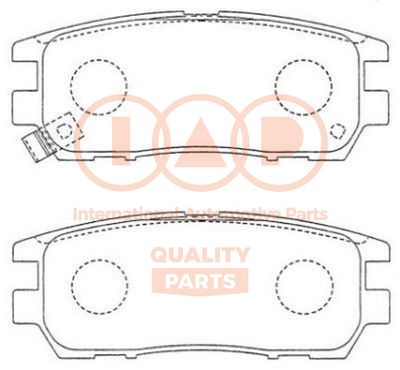 70412022P IAP QUALITY PARTS Комплект тормозных колодок, дисковый тормоз