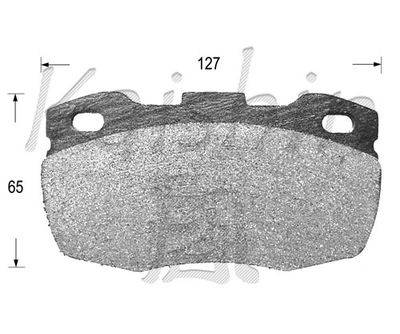 FK10100 KAISHIN Комплект тормозных колодок, дисковый тормоз