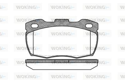 P366310 WOKING Комплект тормозных колодок, дисковый тормоз