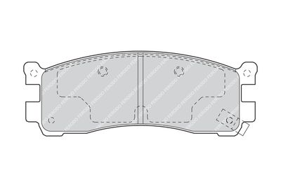 FDB1446 FERODO Комплект тормозных колодок, дисковый тормоз