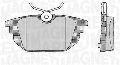 363916060106 MAGNETI MARELLI Комплект тормозных колодок, дисковый тормоз