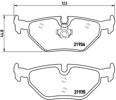 P06025 BREMBO Комплект тормозных колодок, дисковый тормоз