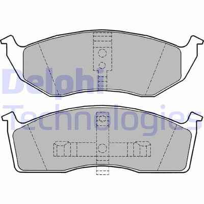 LP1164 DELPHI Комплект тормозных колодок, дисковый тормоз