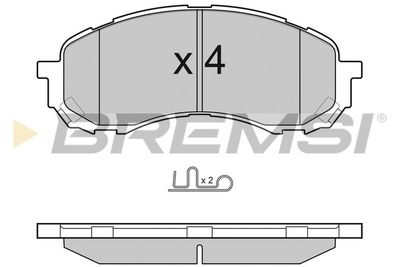 BP3141 BREMSI Комплект тормозных колодок, дисковый тормоз