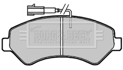 BBP2020 BORG & BECK Комплект тормозных колодок, дисковый тормоз