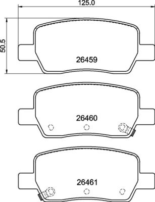 P30146 BREMBO Комплект тормозных колодок, дисковый тормоз