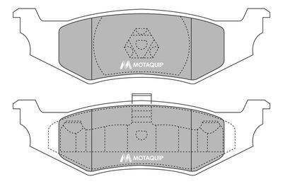 LVXL990 MOTAQUIP Комплект тормозных колодок, дисковый тормоз