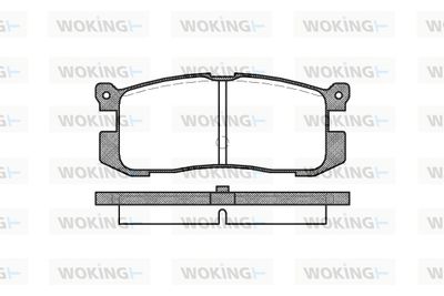 P372300 WOKING Комплект тормозных колодок, дисковый тормоз