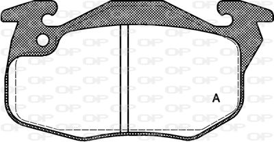 BPA019210 OPEN PARTS Комплект тормозных колодок, дисковый тормоз