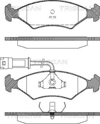 811016013 TRISCAN Комплект тормозных колодок, дисковый тормоз