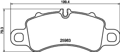 8DB355040771 HELLA PAGID Комплект тормозных колодок, дисковый тормоз