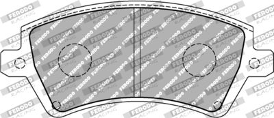 FCP1573H FERODO RACING Комплект тормозных колодок, дисковый тормоз