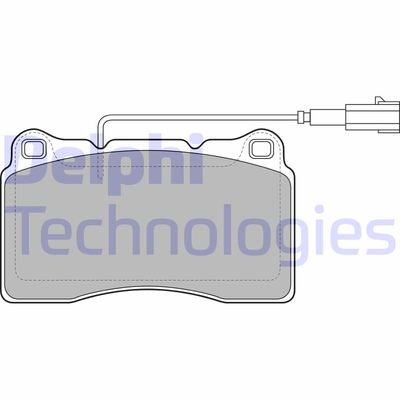 LP2066 DELPHI Комплект тормозных колодок, дисковый тормоз