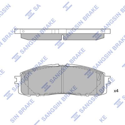 SP1123 Hi-Q Комплект тормозных колодок, дисковый тормоз