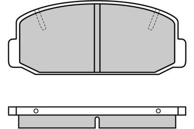 120223 E.T.F. Комплект тормозных колодок, дисковый тормоз