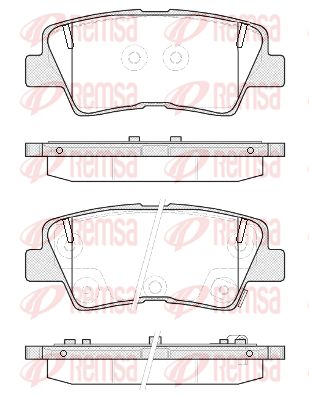136252 REMSA Комплект тормозных колодок, дисковый тормоз