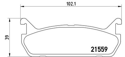 P49015 BREMBO Комплект тормозных колодок, дисковый тормоз