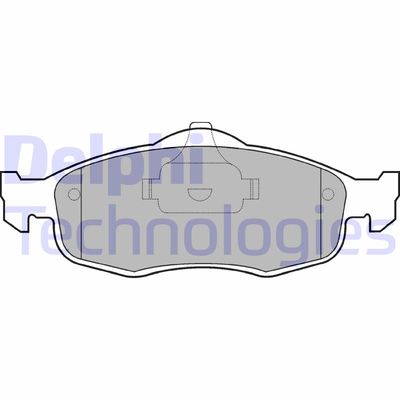 LP782 DELPHI Комплект тормозных колодок, дисковый тормоз