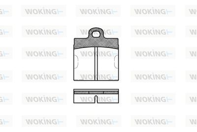 P109300 WOKING Комплект тормозных колодок, дисковый тормоз