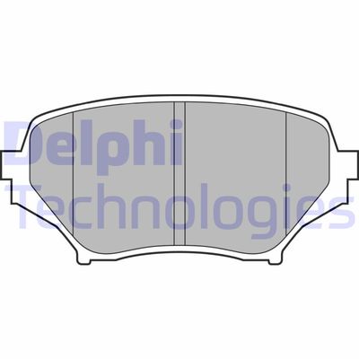 LP2026 DELPHI Комплект тормозных колодок, дисковый тормоз