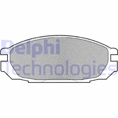 LP983 DELPHI Комплект тормозных колодок, дисковый тормоз