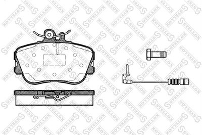 456002BSX STELLOX Комплект тормозных колодок, дисковый тормоз