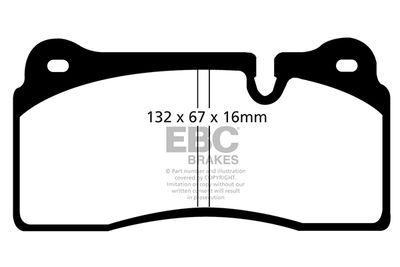 DP91127 EBC Brakes Комплект тормозных колодок, дисковый тормоз