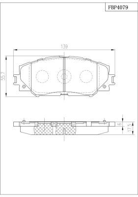 FBP4079 FI.BA Комплект тормозных колодок, дисковый тормоз