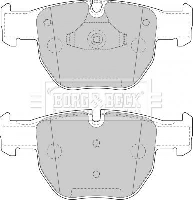 BBP1853 BORG & BECK Комплект тормозных колодок, дисковый тормоз