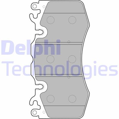 LP2187 DELPHI Комплект тормозных колодок, дисковый тормоз