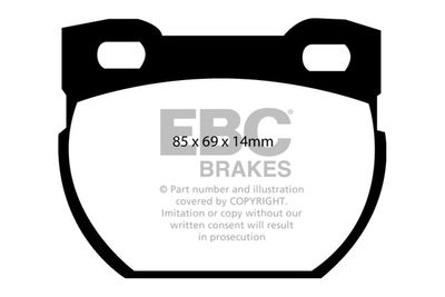 DP41033R EBC Brakes Комплект тормозных колодок, дисковый тормоз