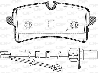 BPA150502 OPEN PARTS Комплект тормозных колодок, дисковый тормоз