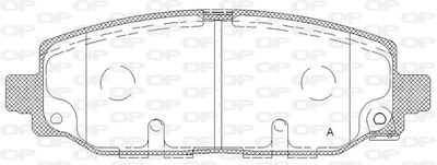 BPA184402 OPEN PARTS Комплект тормозных колодок, дисковый тормоз