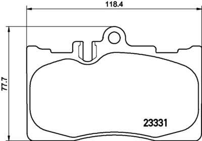 8DB355036831 HELLA PAGID Комплект тормозных колодок, дисковый тормоз