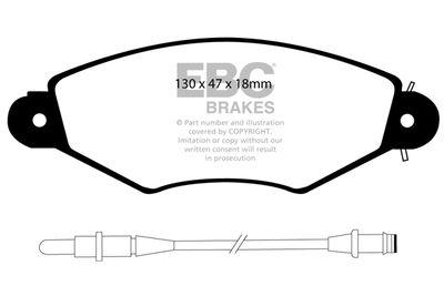 DP21406 EBC Brakes Комплект тормозных колодок, дисковый тормоз