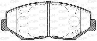 BPA089900 OPEN PARTS Комплект тормозных колодок, дисковый тормоз