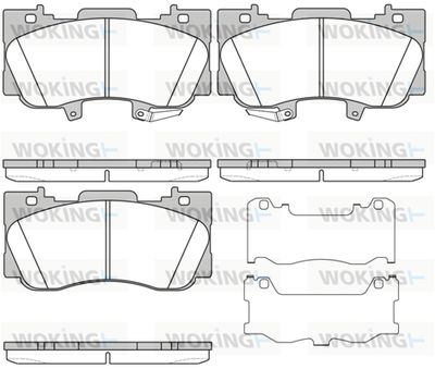 P1785302 WOKING Комплект тормозных колодок, дисковый тормоз