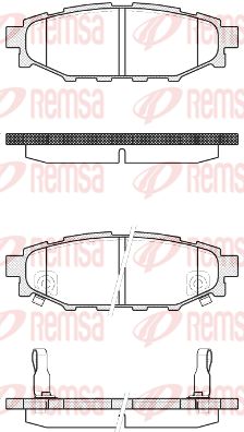 113622 REMSA Комплект тормозных колодок, дисковый тормоз